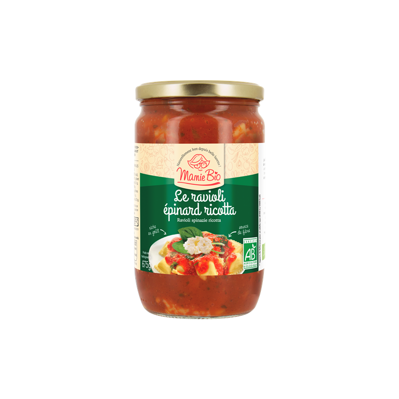 Le ravioli épinard ricotta 675g