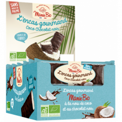 Barre tendre noix de coco chocolat noir en présentoir 30x30g