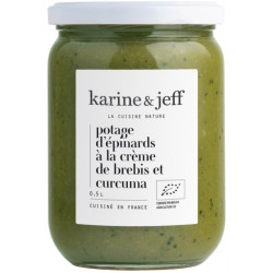 Potage d'épinards à la...