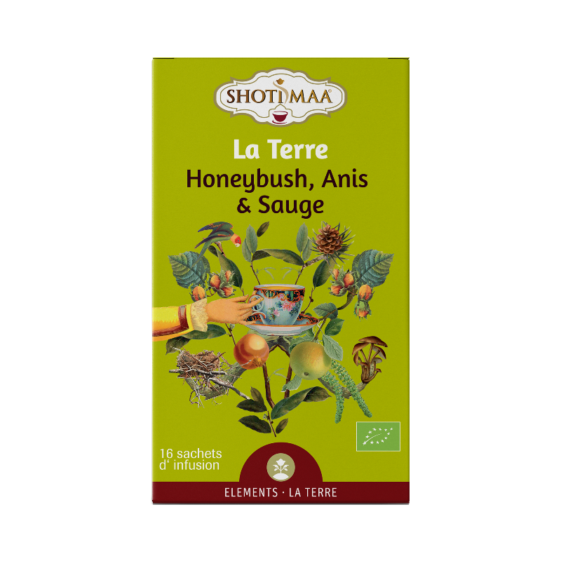 Infusion La Terre: honeybush, anis et sauge 16 sachets