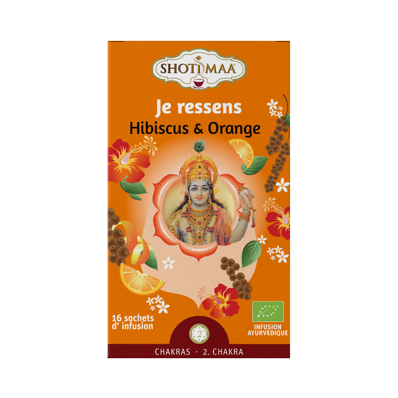 Infusion Je ressens: hibiscus orange 16 sachets