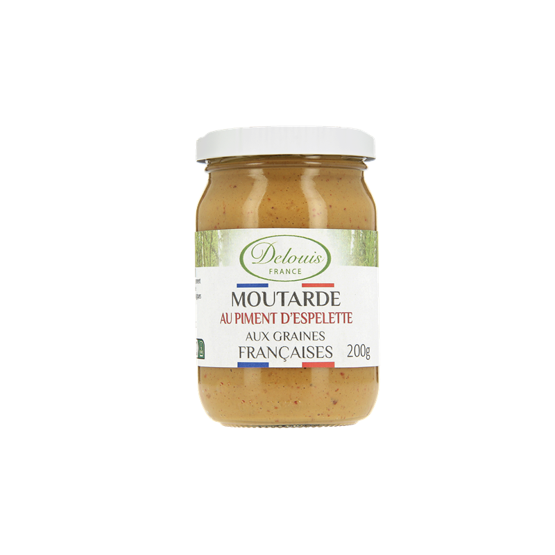 Moutarde fine piment d'Espelette 200g