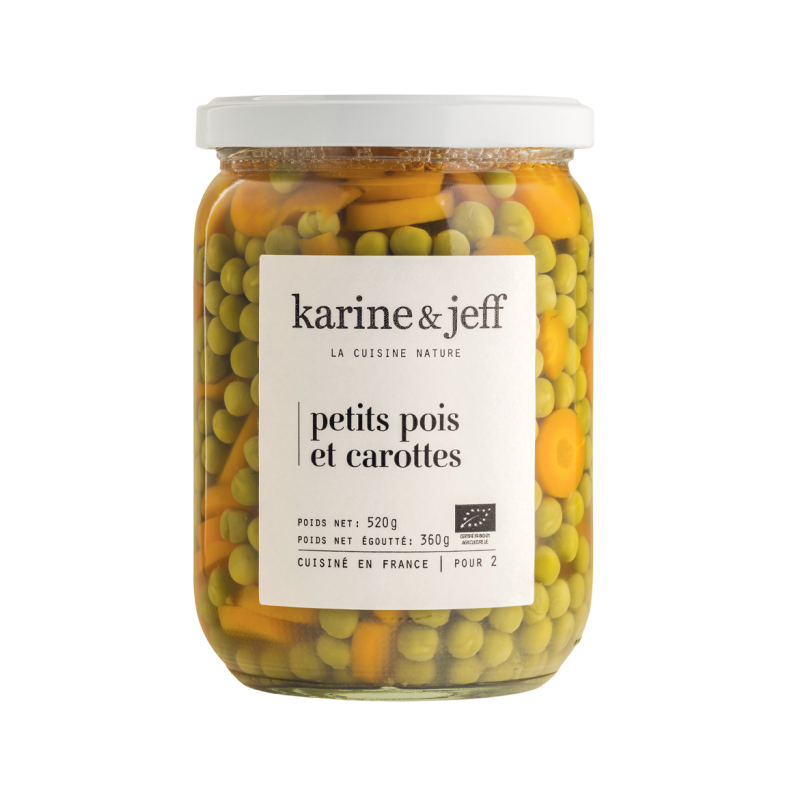 Petits pois carottes 350g (poids net egoutté)