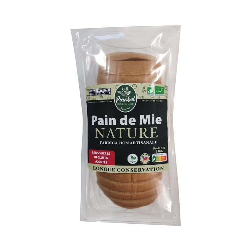 Pain de mie tranché nature 350g