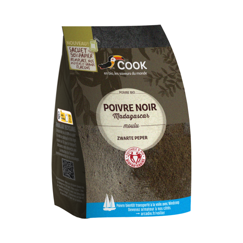 Poivre noir poudre sachet économique 150g