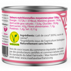 Lait de coco concentré sucré 210g