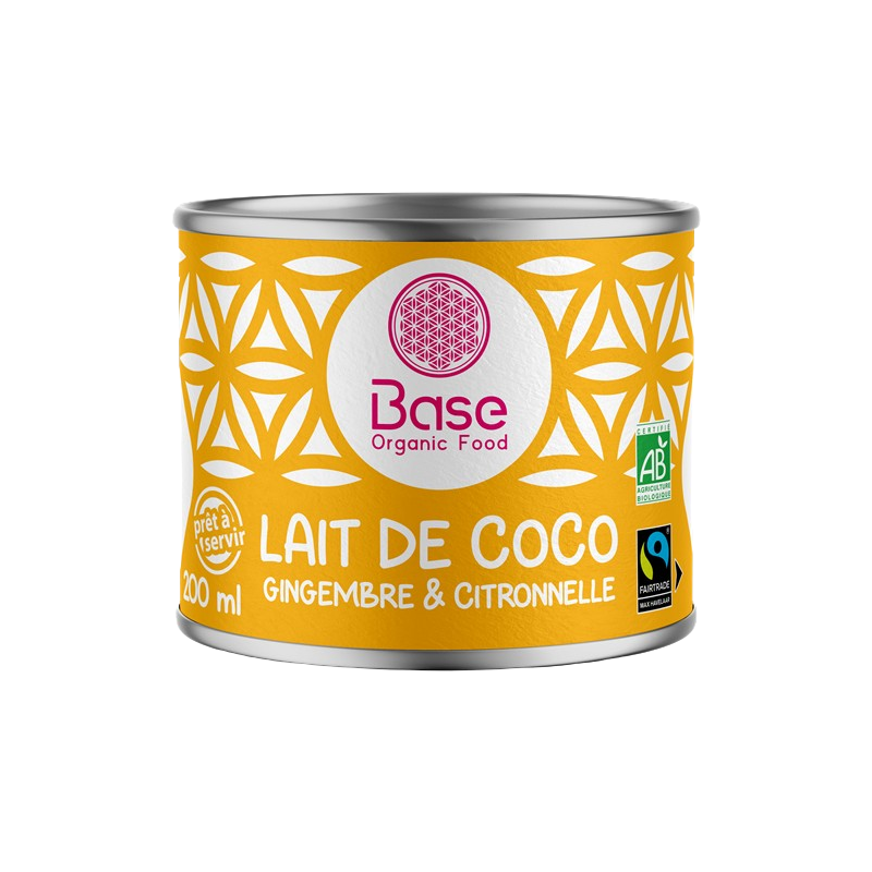 Lait de coco gingembre citronnelle onctueux 17% MG Commerce Equitable 200ml