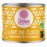 Lait de coco gingembre citronnelle onctueux 17% MG Commerce Equitable 200ml