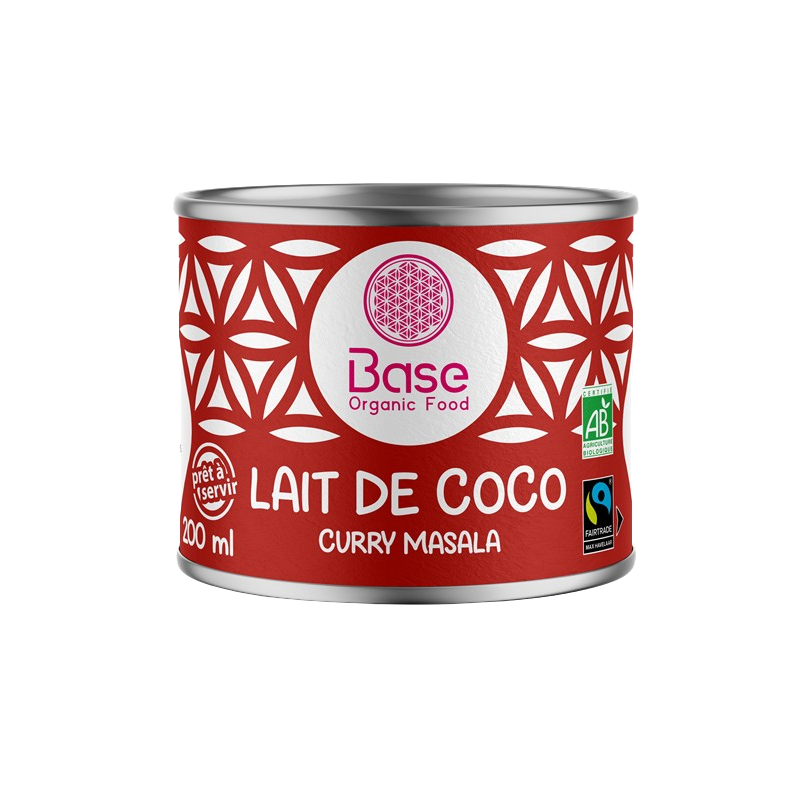 Lait de coco curry masala onctueux 17% MG Commerce Equitable 200ml