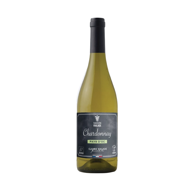 Vin blanc IGP Pays d'Oc Chardonnay Maison Vialade" 75cl"