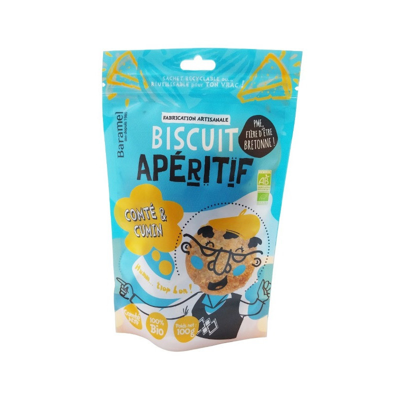 Biscuit salé  comté AOP - cumin" 100g"