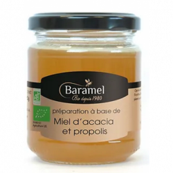 Miel d'acacia et propolis 250g