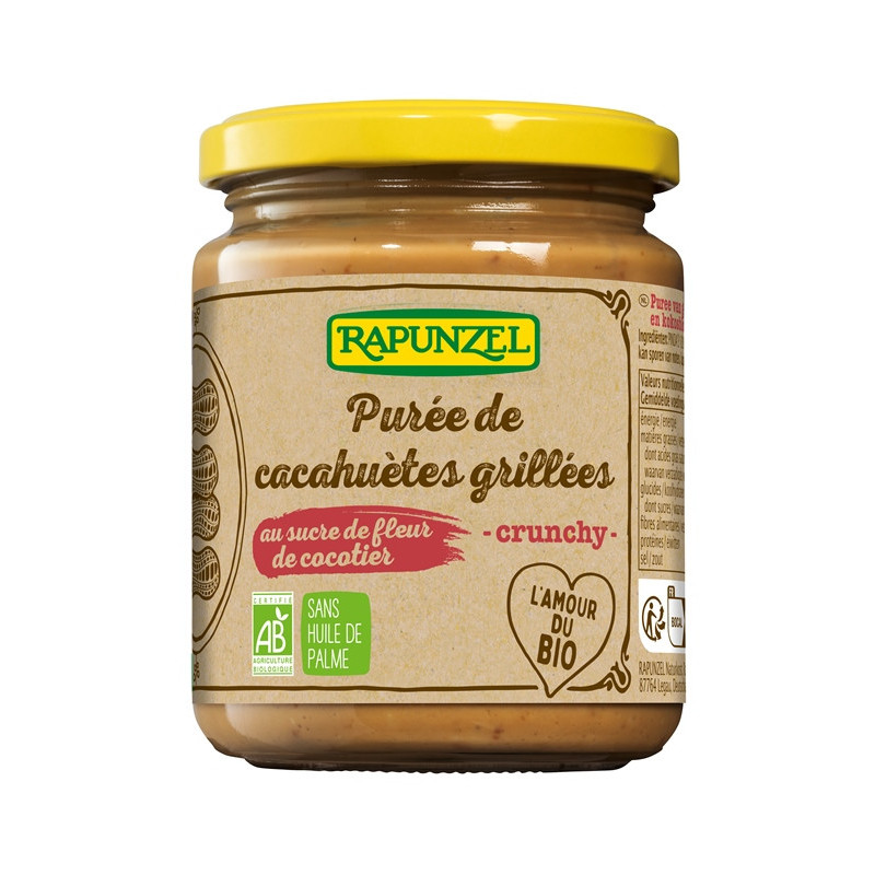 Purée de cacahuètes grillèes, sucre de fleurs de cocotier 250g