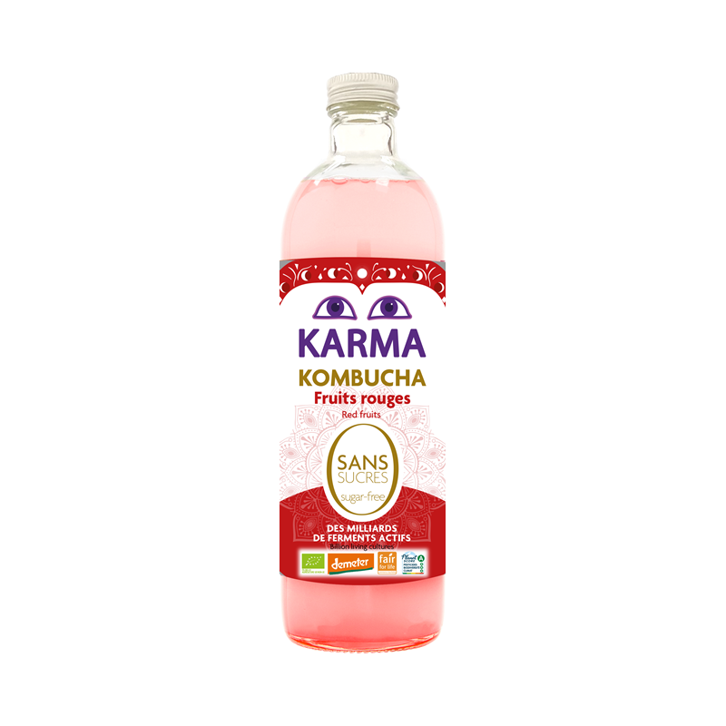 Kombucha fruits rouges sans sucres 75cl