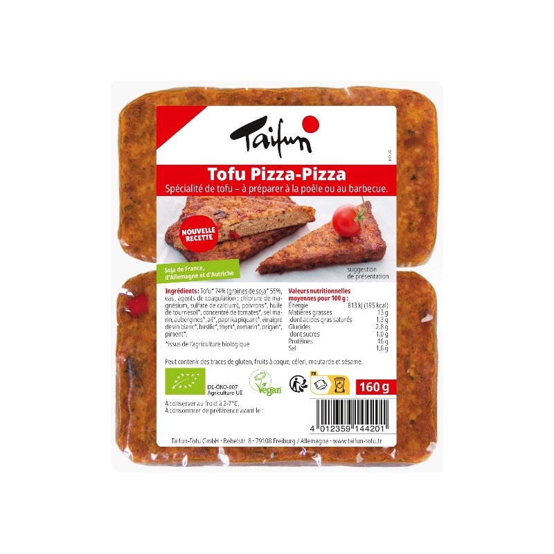 Tofu filets pizza-pizza 160g