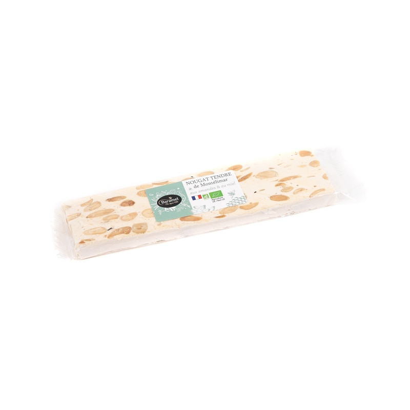 Nougat tendre de Montelimar en barre 100g