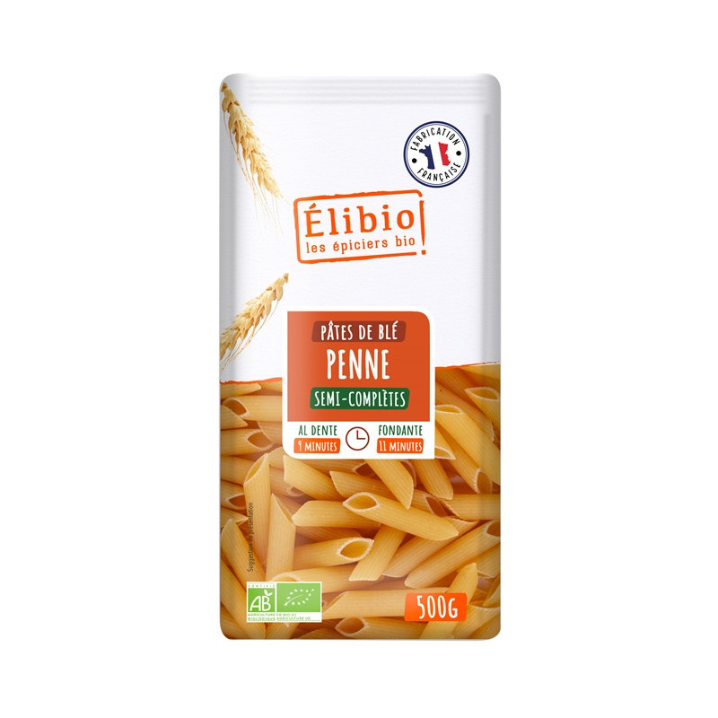 Pâte penne 1/2 complète 500g