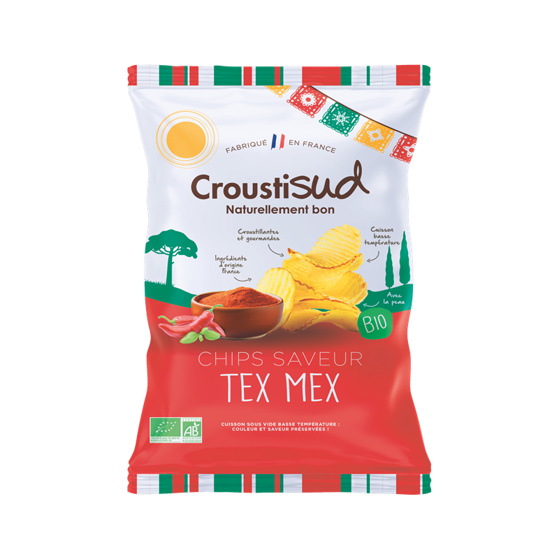 Chips pommes de terre tex-mex 100g