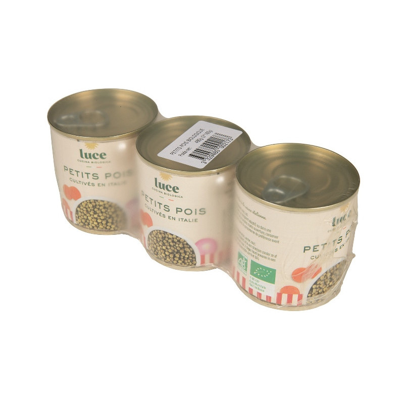 Petits pois, lot de 3x140g (PNE), 420g (PNE)