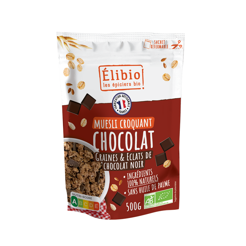 Muesli croquant chocolat 500g