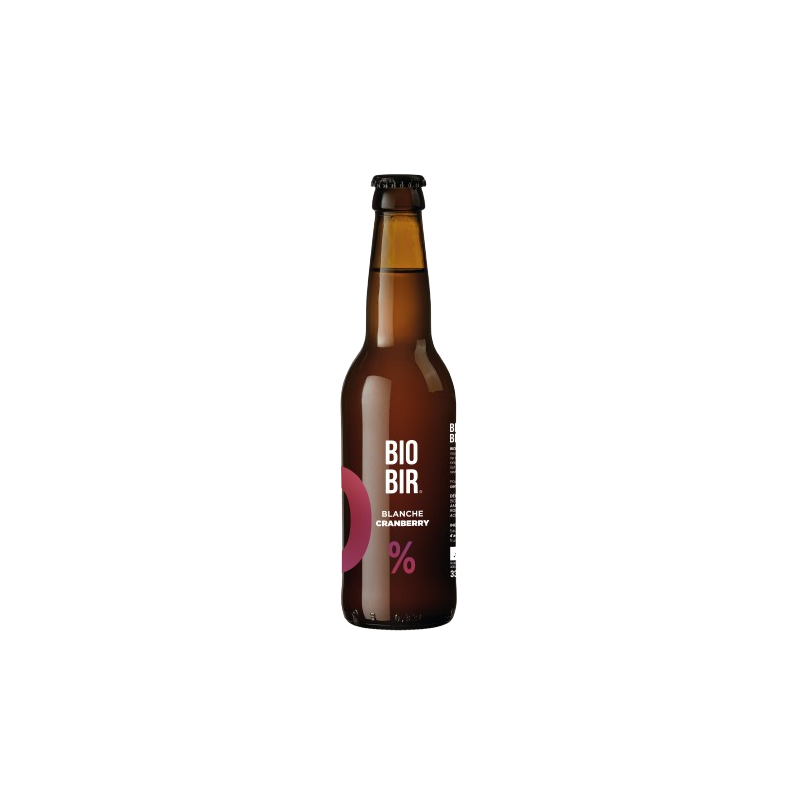 Bière 0% alcool blanche cranberry 12x33 cl