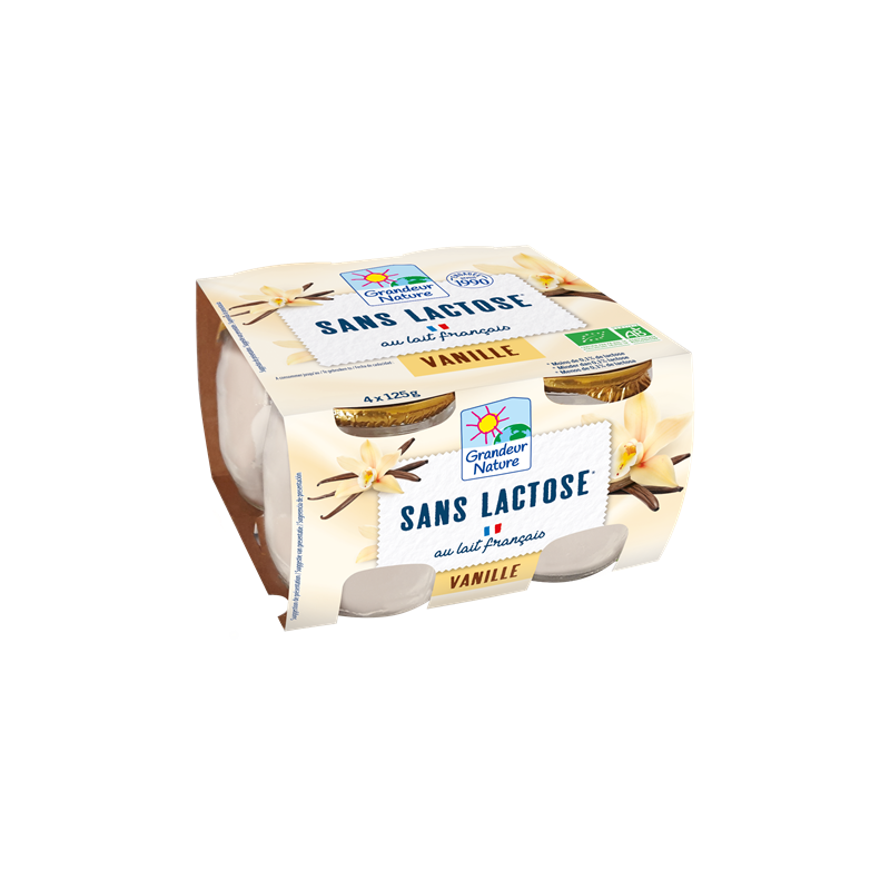 Spécialité laitière vanille sans lactose 4x125g