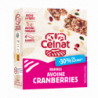 Barres cranberries & graines -30% de sucres (4x25g) 100g