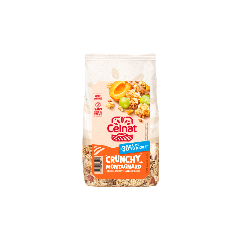 Crunchy Montagnard -30% de sucres 400g