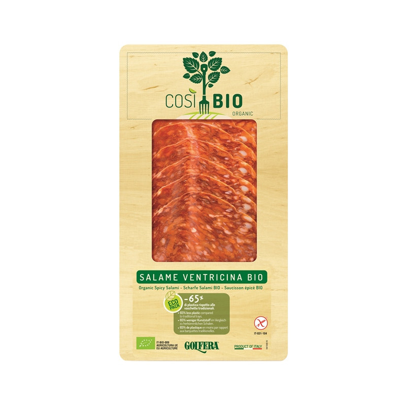 Saucisson ventricina Salame ventricina", type chorizo 80g"