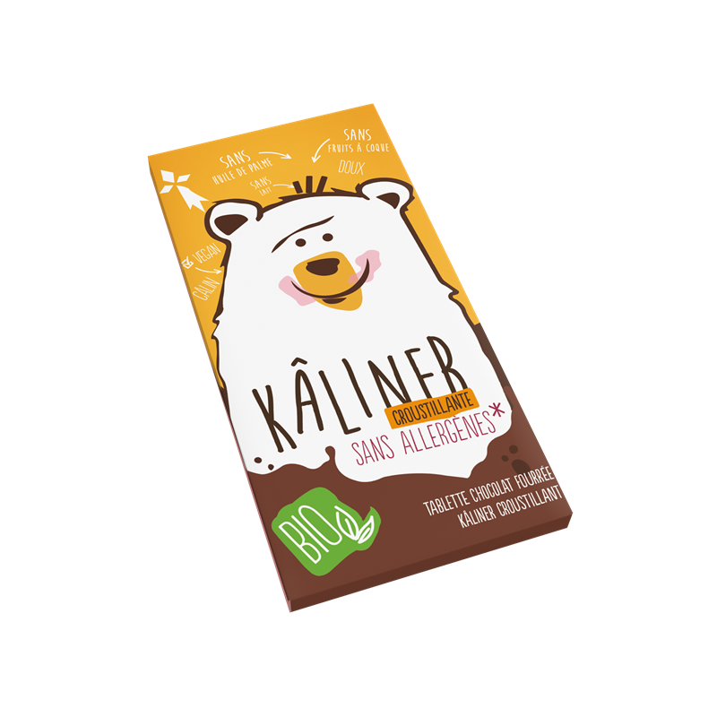 Chocolat tablette fourrée Kâliner croustillante 100g