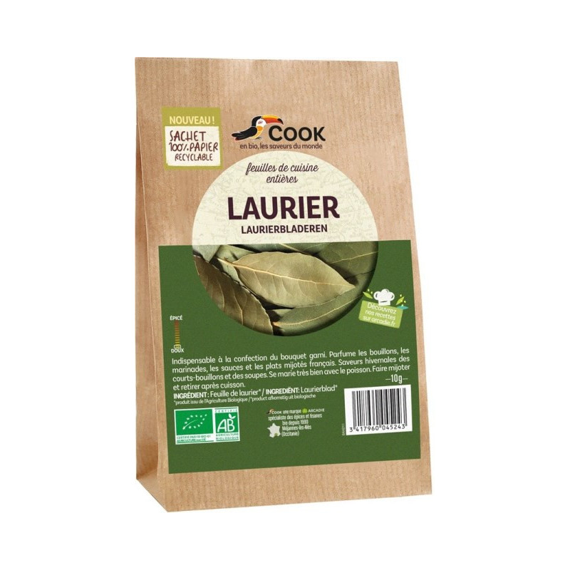 Laurier, feuilles de cuisine entière 10g