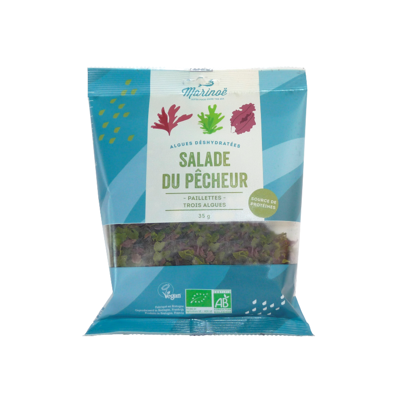 Salade du pêcheur 35g (dulse, laitue de mer, nori) cueillette sauvage