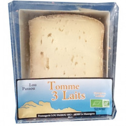 Tomme aux laits de brebis, vache et chèvre thermisés en portion 130g