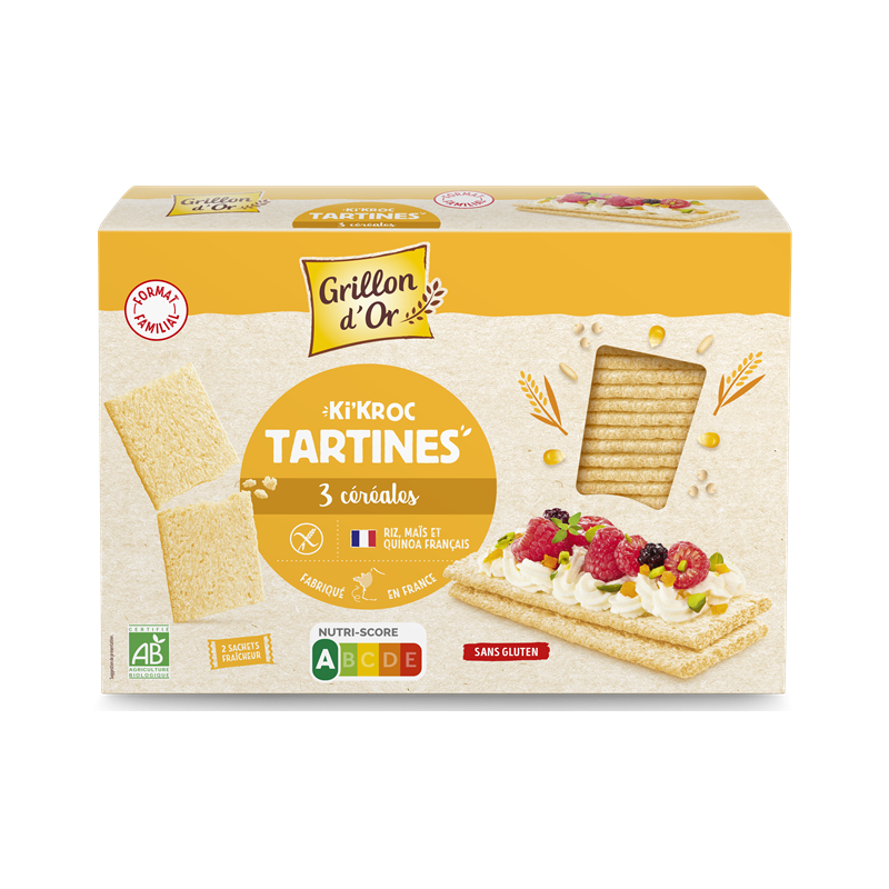 Tartines Ki'Kroc 3 céréales 270g