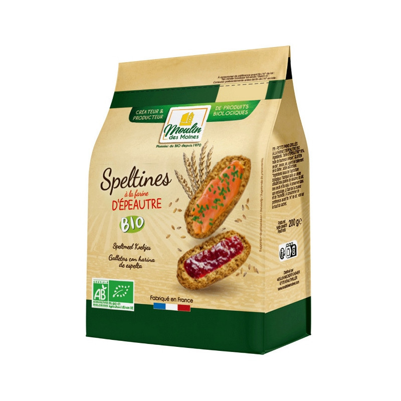 Speltines - petits pains grillés d'épeautre 200g