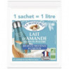 Lait amande léger, boisson instantanée 1l, 80g