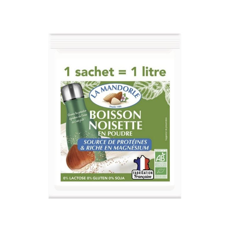 Poudre de noisette, boisson instantanée 1l, 80g