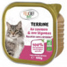 Terrine de saumon et légumes en barquette pour chat 100g