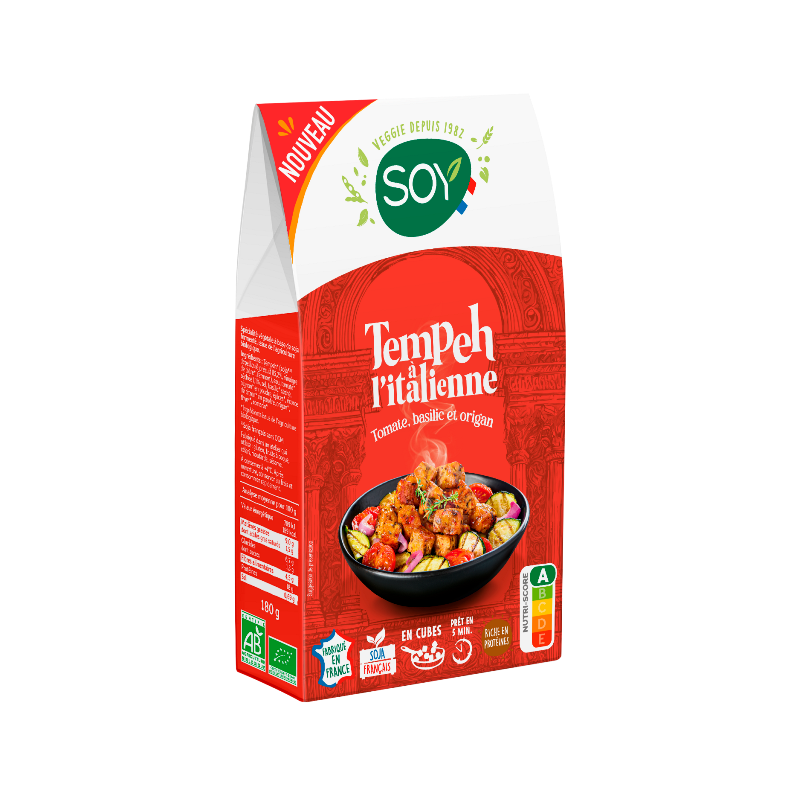 Tempeh à l'italienne, tomate basilic origan 180g