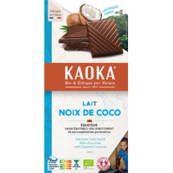 Chocolat lait à la noix de coco 100g