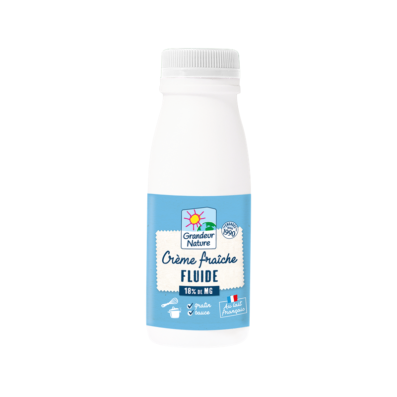 Crème fraiche fluide 18% (bidonnette) 25cl