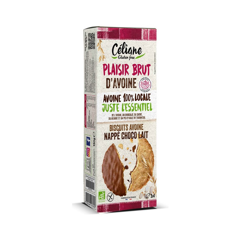 Biscuit avoine chocolat lait 125g