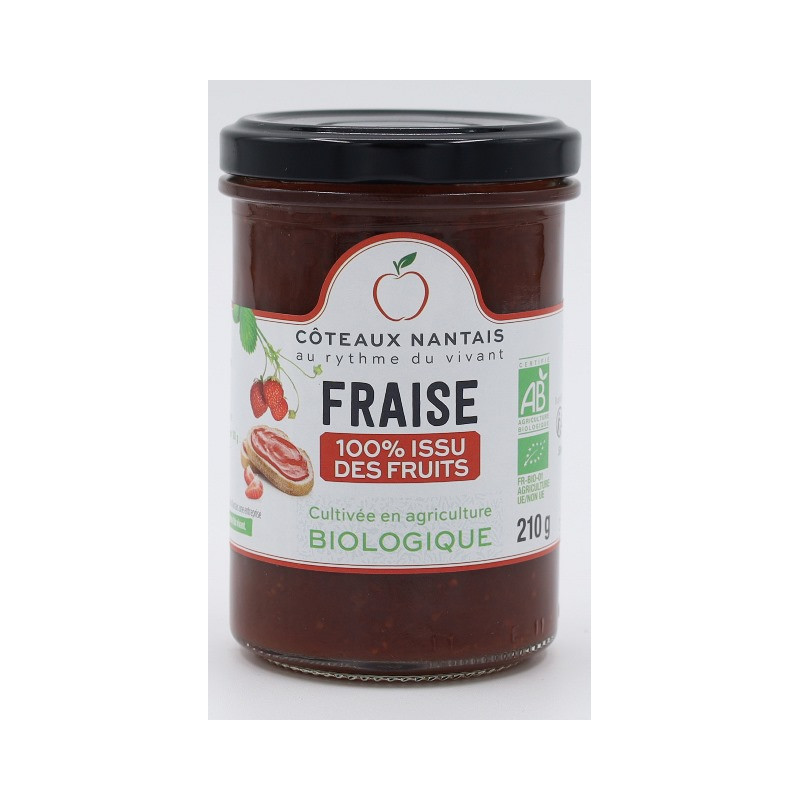 100% issus de fruits fraise 210g