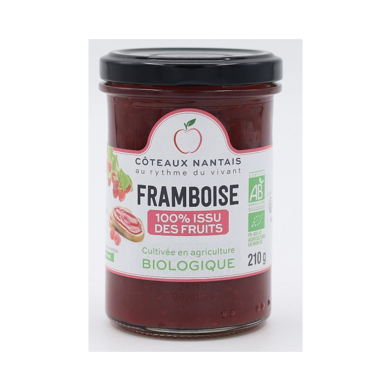 100% issus de fruits framboise 210g