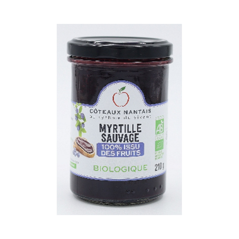 100% issus de fruits myrtille sauvage 210g