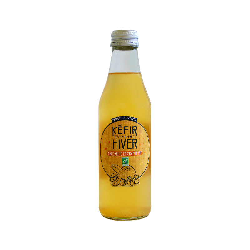 Kéfir d'hiver mandarine et cranberry 25cl