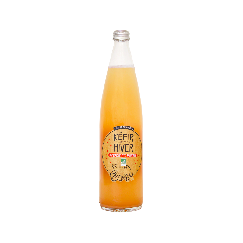 Kéfir d'hiver mandarine et cranberry 75cl