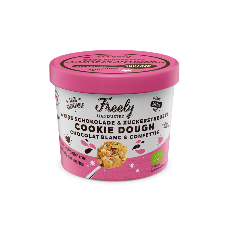 Dessert cookie dough au chocolat blanc et confettis 90g