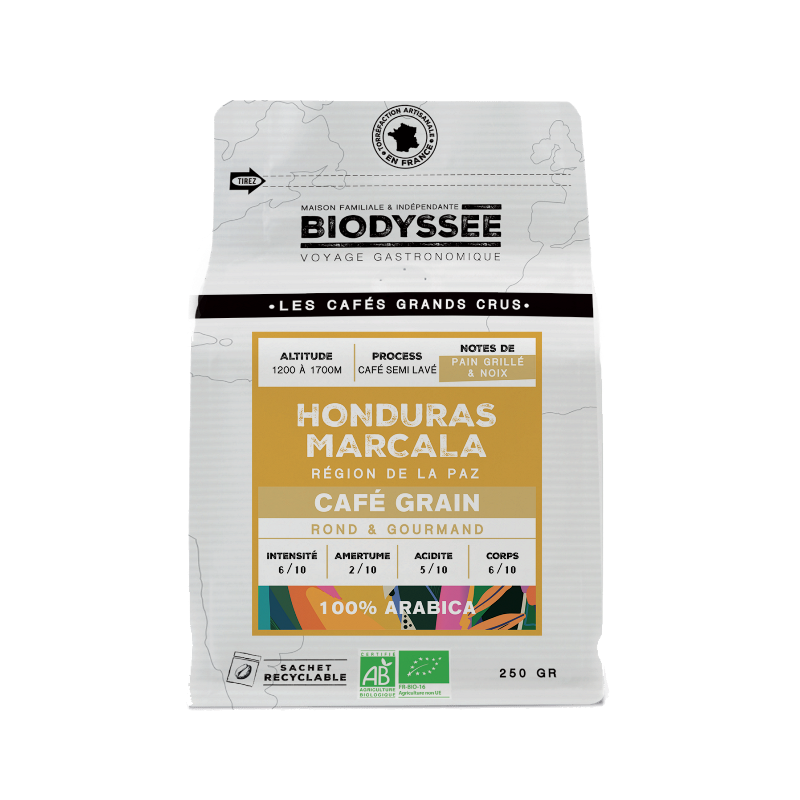 Café arabica grain grand cru Honduras Marcala 250g