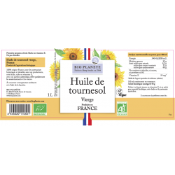 Huile tournesol vierge 1l